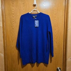 Nina Patrick Sapphire blue Size MEDIUM 70% Lambswool 20% Angora VINTAGE Y2K